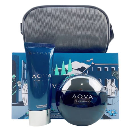 BVLGARI Aqua Pour Homme 2 pcs with pouch เซ็ตน้ำหอมอโรมา อควาติค